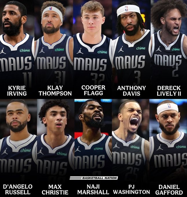 开云体育保障-独行侠媒体晒照新赛季阵容：能排出两套首发 阵容深度全联盟第一